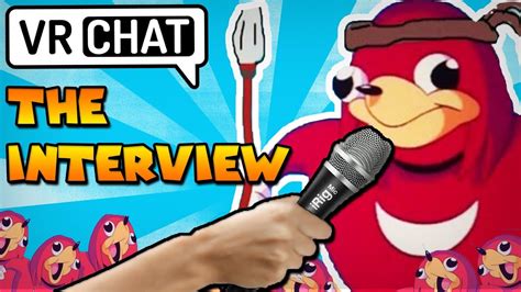 Interviewing Ugandan Knuckles Tribe Part 1 Vrchat Youtube