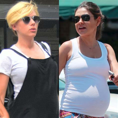 Pregnant Fashion Face Off Scarlett Johansson Vs Mila Kunis E
