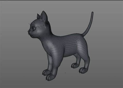 Cat 3d Model Rigged Free Amada Bourgeois