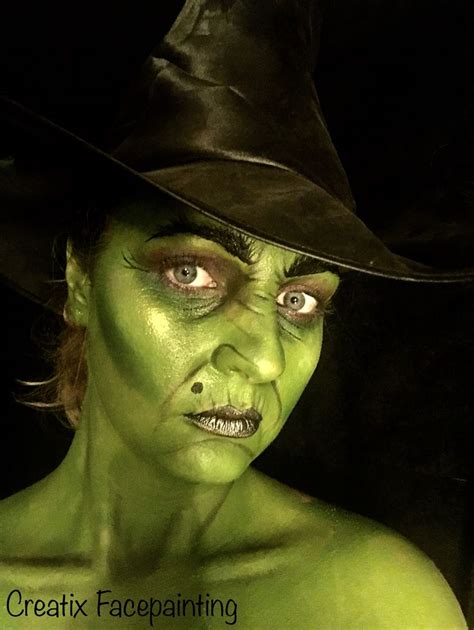 Green Witch By Creatix Facepainting Creative Halloween Makeup
