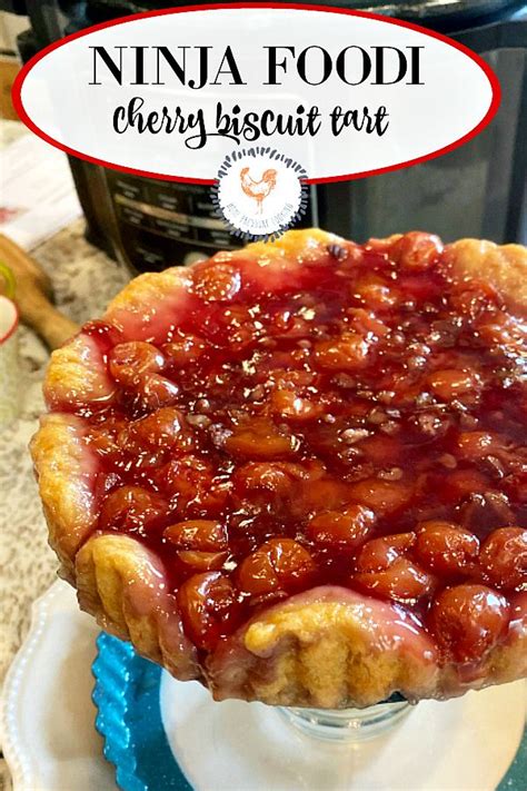 You can even cook for your whole family with this 10l air fryer. Cherry Biscuit tart made in the Ninja Foodi | Recipe ...
