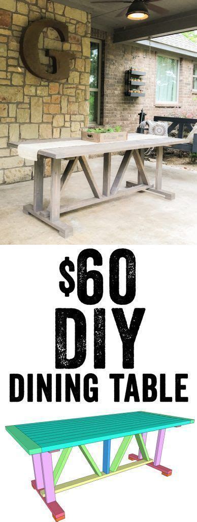 Love This Diy Dining Table Free Plans And Tutorial Only 60 In Lumber