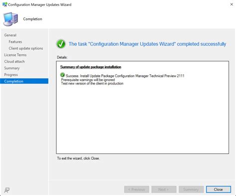 Configuration Manager Technical Preview 2111 New Features