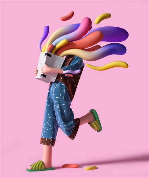3D Illustrations & Character Design by UV Zhu | Daily design inspiration for creatives ...
