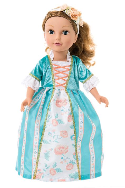 Deluxe Princess Ava Doll Dress With Hairpiece