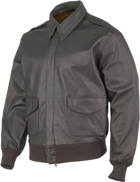 Mil Tec A 2 Leather Flight Jacket Brown Uk Clothing