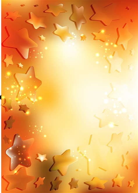 Abstract Orange And White Star Background Graphic Ai Eps Vector