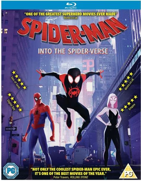 Spider Man Into The Spider Verse Blu Ray Shameik Moore Jake Johnson