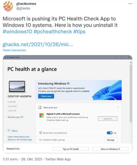 How To Download Pc Health Check App In Windows 10 Notrewa
