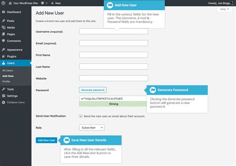 Adding A New Wordpress User Easy Wp Guide
