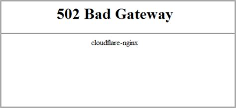 How To Fix 502 Bad Gateway Error