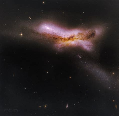 Peculiar Galaxy Ngc 520 From Hubble Credit Nasa Esa Hubble