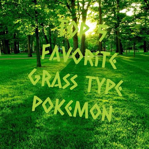 Top 5 Favorite Grass Type Pokemon Pokémon Amino