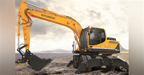 Hyundai R180w 9a Wheeled Excavator Construction Equipment