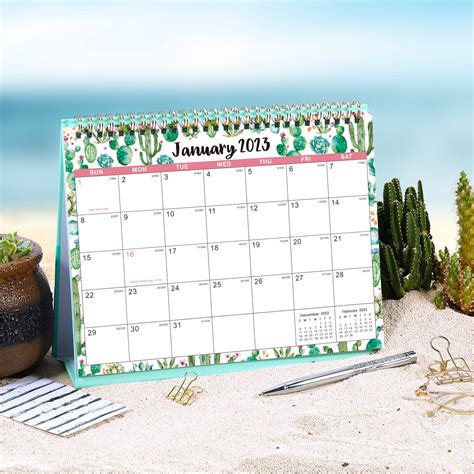 Buy Desk Calendar 2022 2023 Standing Flip 2022 2023 Desktop Calendar
