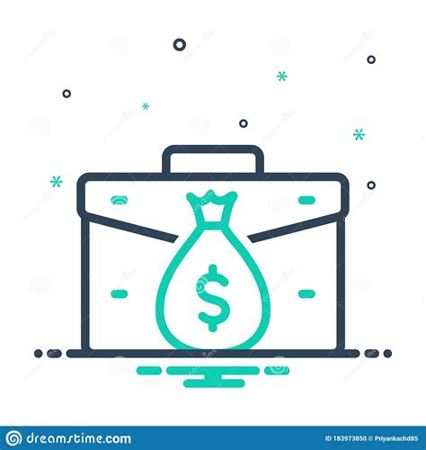 Mix Icon For Income, Earning And Wages Stock Illustration ...