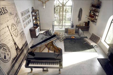 Baby Grand Piano In Small Living Room - Living Room : Home Decorating