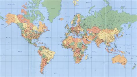 2023 World Map Political And Physical Ideas World Map With Major