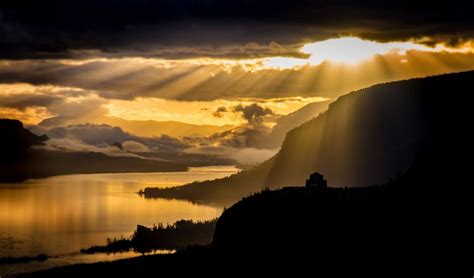 Sunrise Over Crown Point On The Columbia River Smithsonian Photo