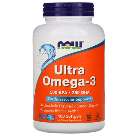 Now Foods Ultra Omega 3 180 Softgels Iherb