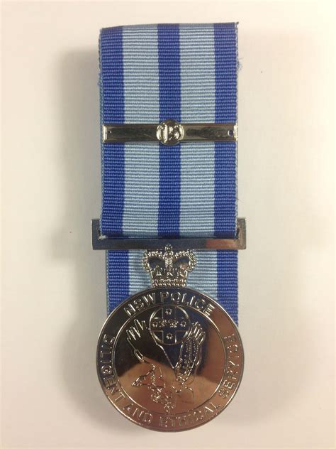 National Police Service Medal Nsw Diligent And Ethical Service 15 The