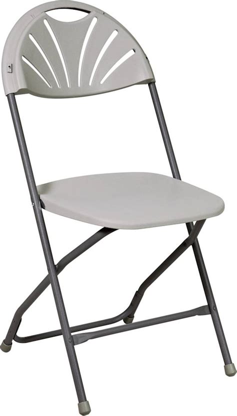 Worksmart Resin Plastic Folding Chair Set Of 4 Light Gray Pc 54