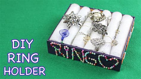 How To Make Ring Display Holder Easy Diy Crafts Youtube