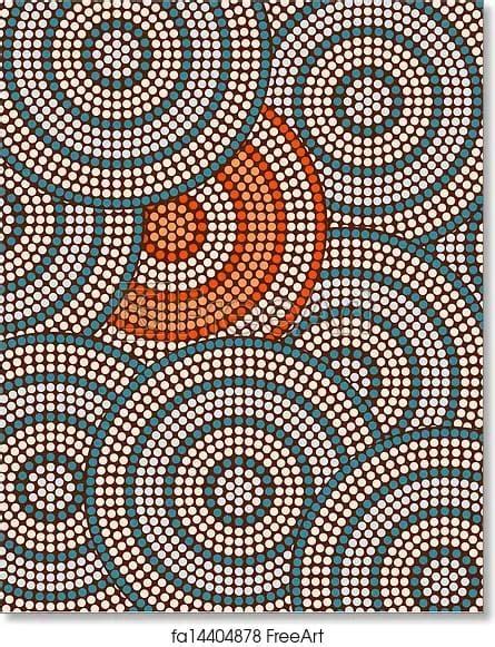 A Illustration Based On Aboriginal Artwork Art Print From Freeart