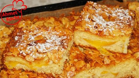Jetzt ausprobieren mit ♥ chefkoch.de ♥. Pfirsich Kuchen | peach cake | Ahmet Kocht | vegetarisch ...