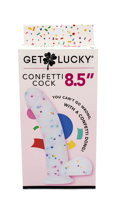Tmn Gl 4080 Get Lucky Confetti Cock 85 Inch Honeys Place