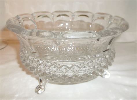 Cut Glass 3 Footed Bowl Weighs Almost 2 1 2 Lbs Collectors Weekly