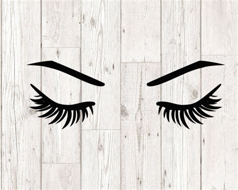 Eyelashes Svg Eyebrow Svg Eye Svg Woman Eyelashes Svg Cutting Files