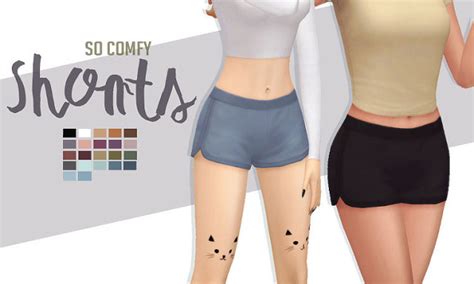 Maxis Match Cc — Aprisims So Comfy Shorts Sims 4 Something