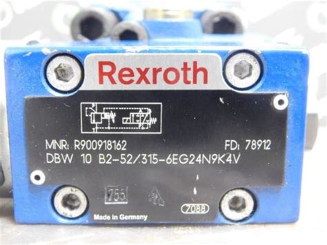 Rexroth Dbw 10 B2 52315 6eg24n9k4v Pressure Relief Valve Pilot