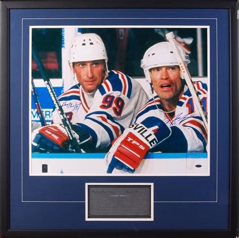Wayne Gretzky And Mark Messier New York Rangers Signed Oversized