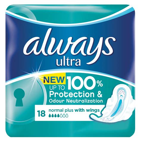 Always Ultra pads Normal Plus 18 count | Women's Toiletries | Iceland Foods