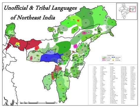 I Made A Map Of The Astounding Linguistic Diversity In Northeast India