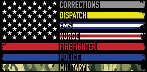 First Responder Flag Svg Png Cut Files Etsy