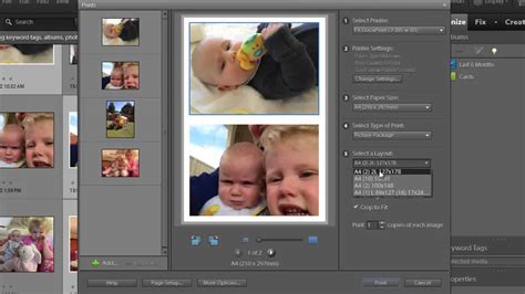 Print Multiple Photos On One Sheet In Photoshop Elements Youtube