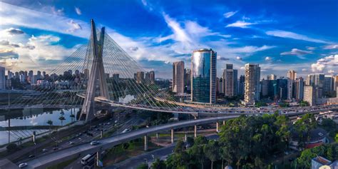 3840x1920 Architectural Design Architecture Blue Brazil Bridge