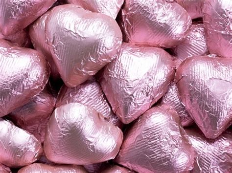 Light Pink Milk Chocolate Hearts Baby Shower Candy Holiday Candy