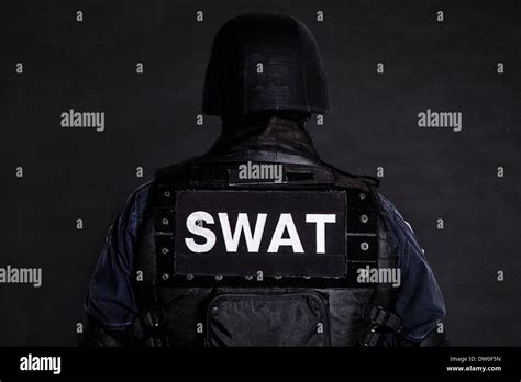 Swat Officer Stock Photo Alamy
