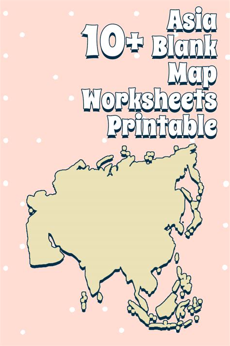 Asia Blank Map Worksheets Printable Free Pdf At Worksheeto Com