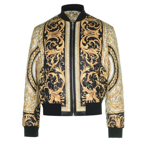 Versace Padded Jacket Men Bomber Jackets Midweight Flannels