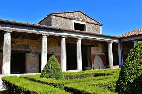 Peristyle And Garden At House Of Menander In Pompeii Italy Encircle