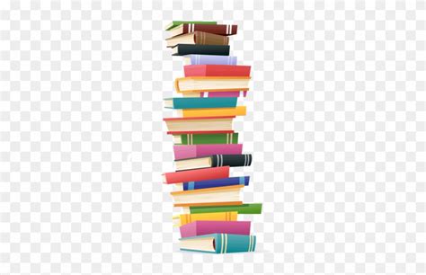 Free Stack Of Textbooks Png Tall Stack Of Books Clipart Free