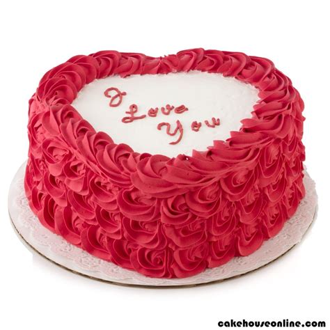 Red Rose Heart Cake Cake House Online