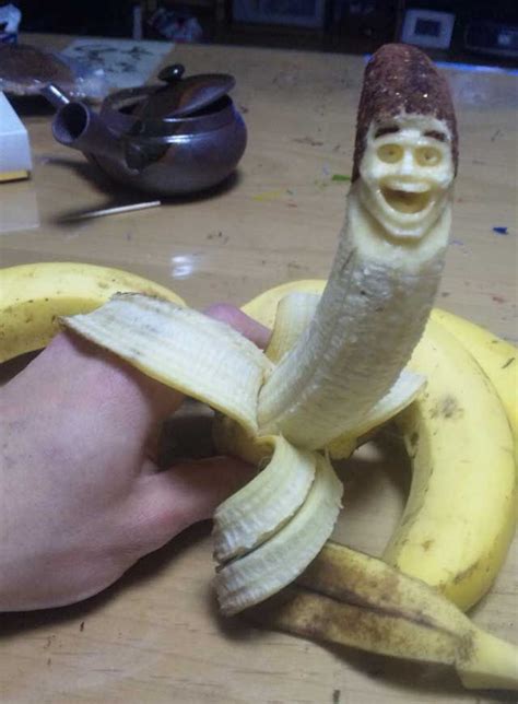 Wonderfully Creepy Sculptures Carved From Bananas Banana Art Banana