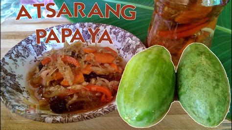 Atsarang Papaya Easy Recipe Pickled Papaya Youtube