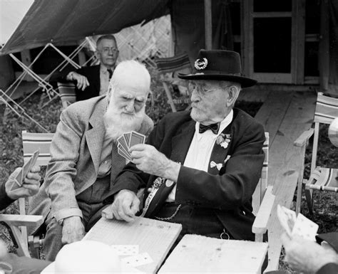 Elderly Civil War Veterans Playing Cards Together In R OldbabeCool